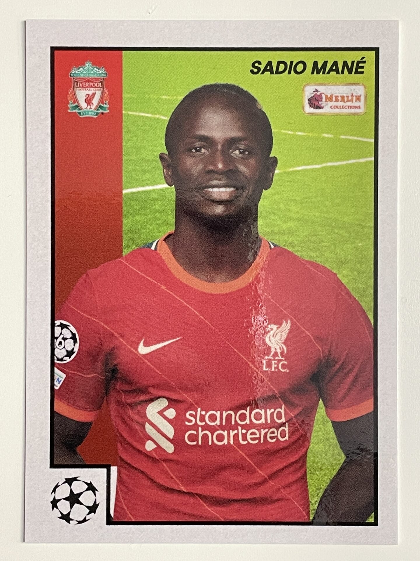 Sadio Mane Liverpool Base Topps Merlin Heritage 97 UEFA Champions League Card