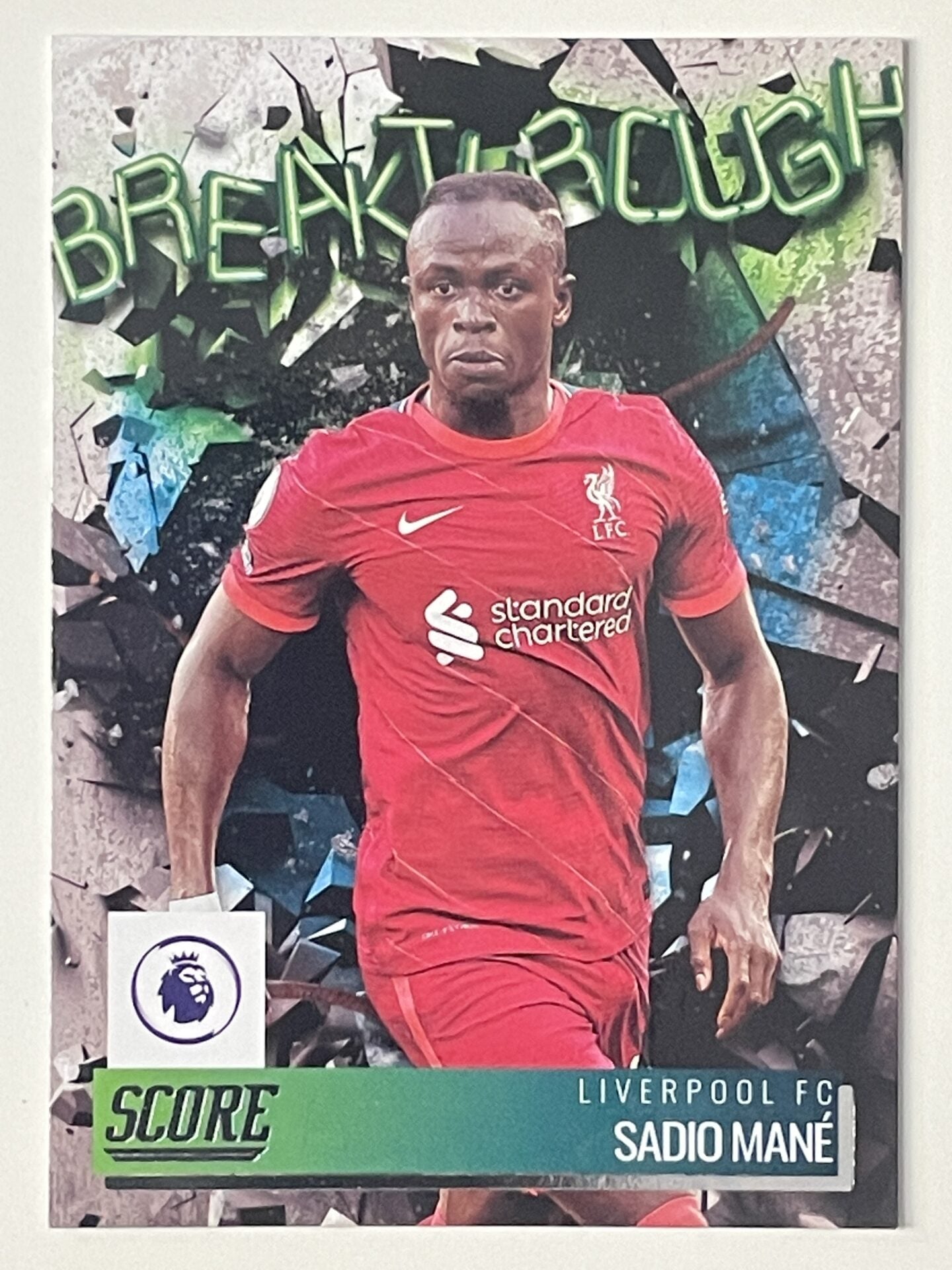 Sadio Mane Liverpool Breakthrough Panini Premier League Score 2021 2022