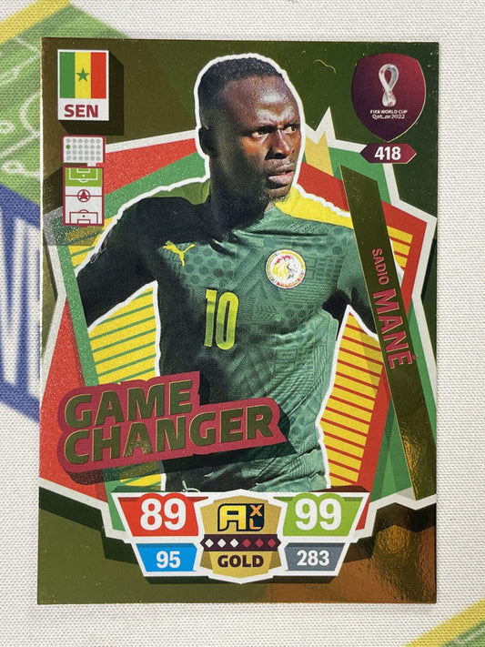 Sadio Mane Senegal Game Changer Panini World Cup 2022 Adrenalyn XL Card