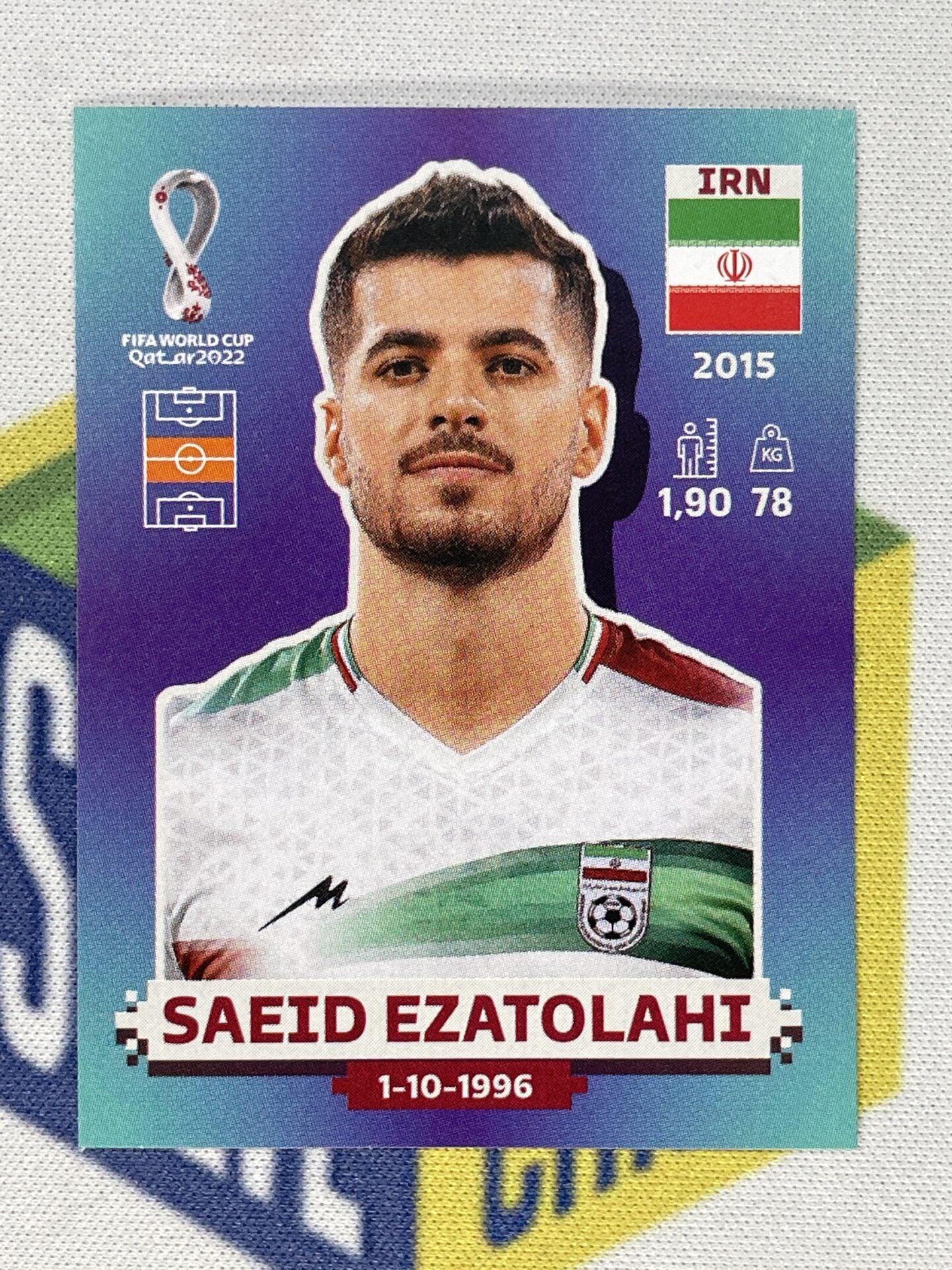 Saeid Ezatolahi Iran Panini World Cup 2022 Qatar Stickers