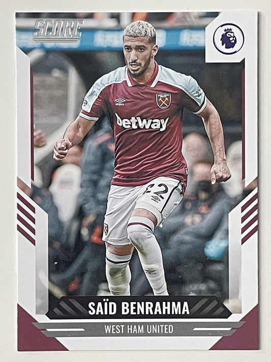 Said Benrahma West Ham Base Panini Premier League Score 2021 2022