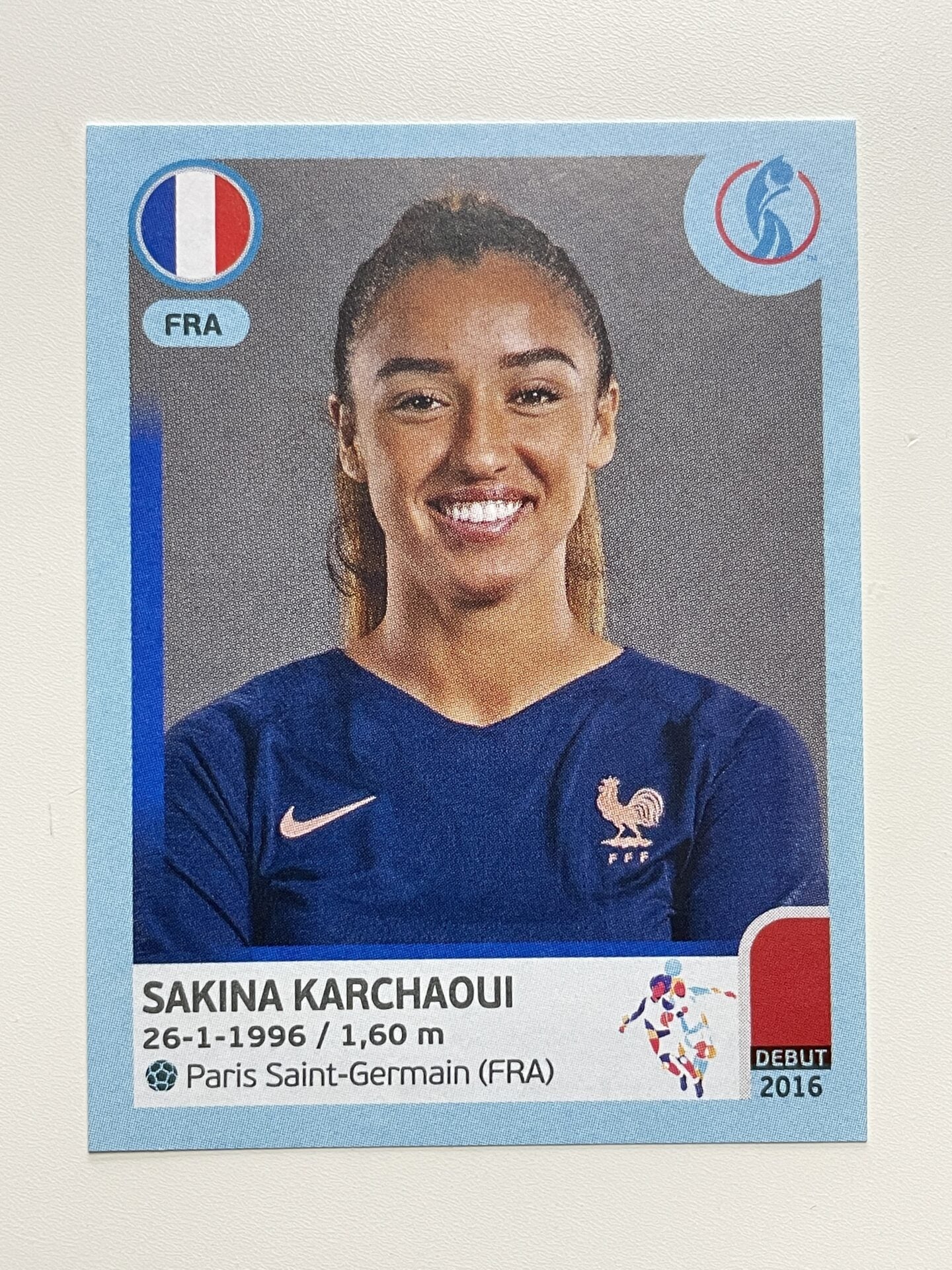 Sakina Karchaoui France Base Panini Womens Euro 2022 Stickers Collection