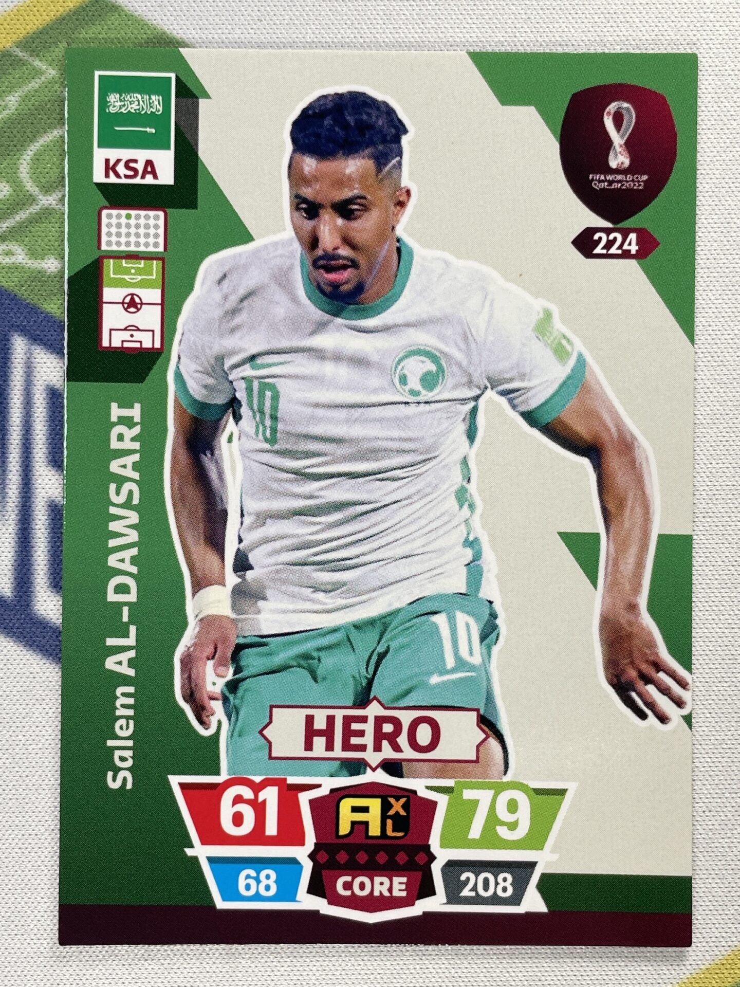 Salem Al-Dawsari Saudi Arabia Panini World Cup 2022 Adrenalyn XL Card