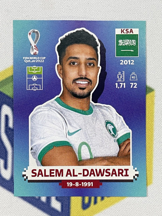 Salem Al-Dawsari Saudi Arabia Panini World Cup 2022 Qatar Stickers