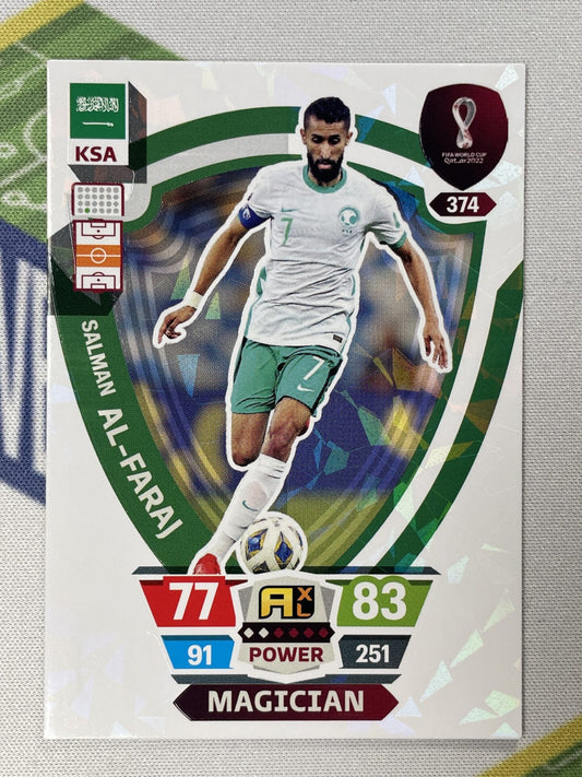 Salman Al-Faraj Saudi Arabia Magician Panini World Cup 2022 Adrenalyn XL Card