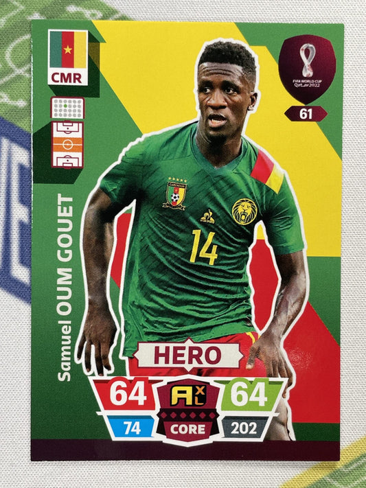 Samuel Oum Gouet Cameroon Panini World Cup 2022 Adrenalyn XL Card