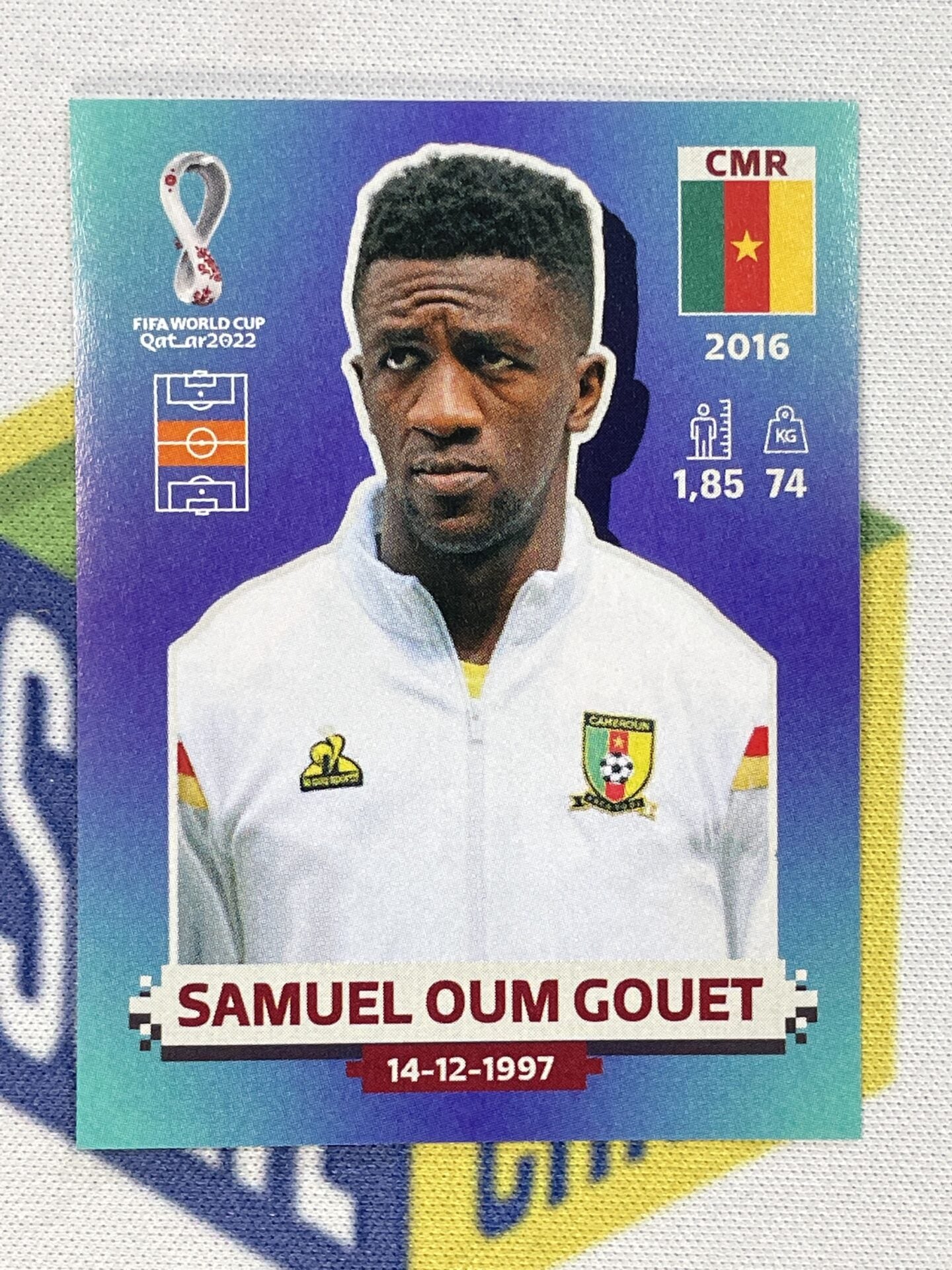 Samuel Oum Gouet Cameroon Panini World Cup 2022 Qatar Stickers