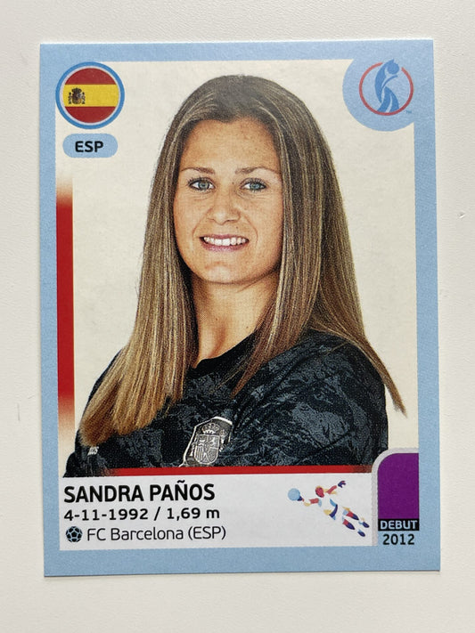 Sandra Panos Spain Base Panini Womens Euro 2022 Stickers Collection