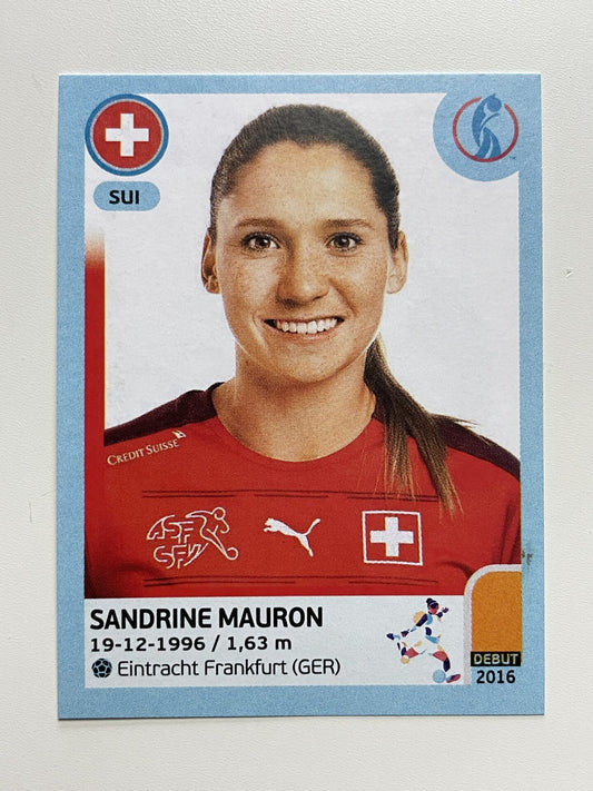 Sandrine Mauron Switzerland Base Panini Womens Euro 2022 Stickers Collection