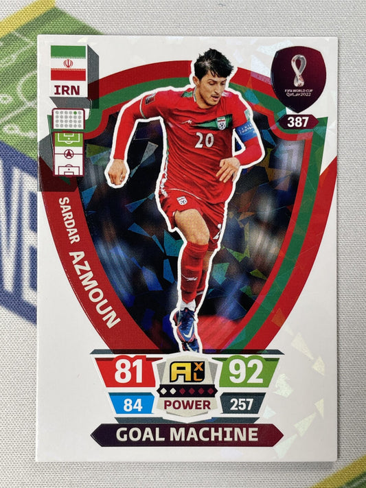 Sardar Azmoun Iran Goal Machine Panini World Cup 2022 Adrenalyn XL Card