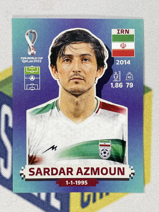 Sardar Azmoun Iran Panini World Cup 2022 Qatar Stickers