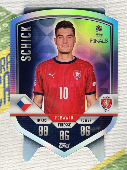 Schick Czech Republic Chrome Shield Topps Match Attax 101 Road to Nations League 2022 Card