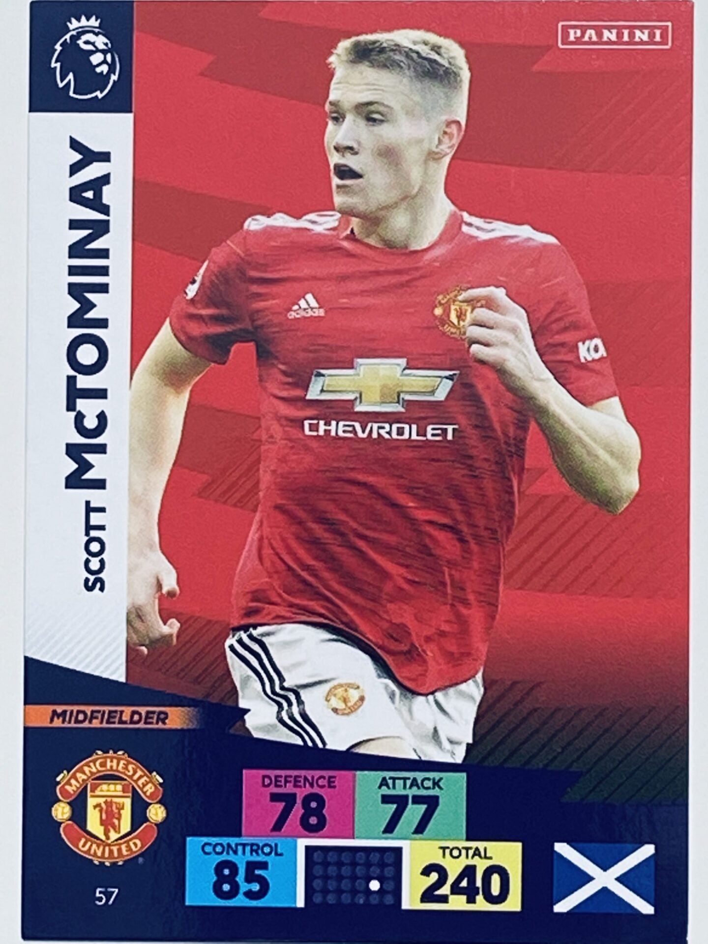 Scott McTominay (Manchester United) Football Card &#8211; Premier League Adrenalyn XL 2020:21