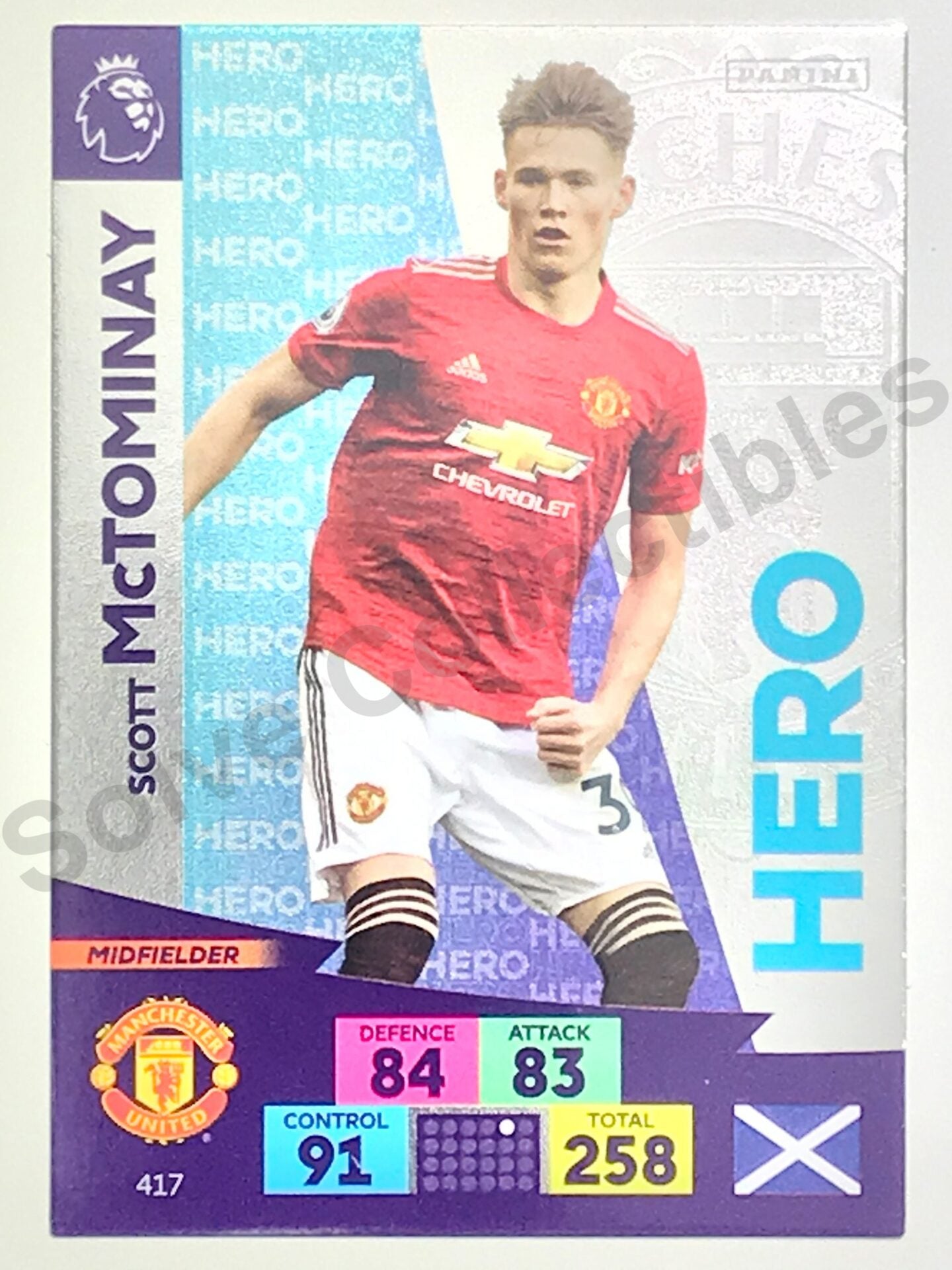 Scott McTominay (Manchester United) &#8211; Hero Football Card &#8211; Premier League Adrenalyn XL 2020:21