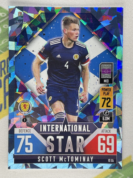 Scott McTominay Scotland Crystal Foil Parallel Topps Match Attax 101 Road to Nations League 2022 Card