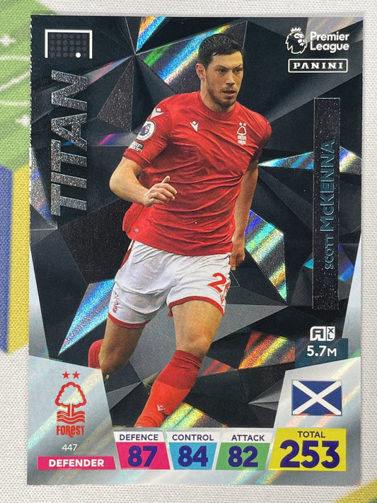 Scott Mckenna Nottingham Forest Titan Panini Premier League Adrenalyn XL 2023 Card