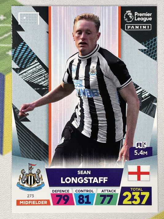 Sean Longstaff Newcastle Panini Premier League Adrenalyn XL 2023 Card