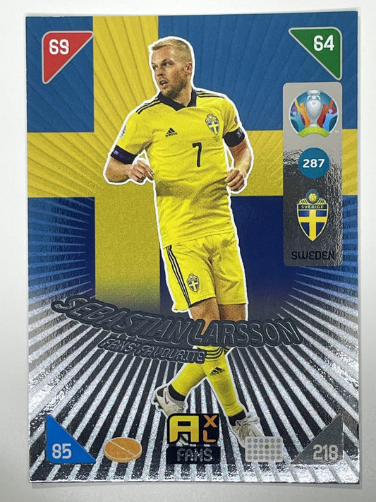 Sebastian Larsson Fans Favourties (Sweden) Football Card &#8211; Euro 2020 Adrenalyn XL