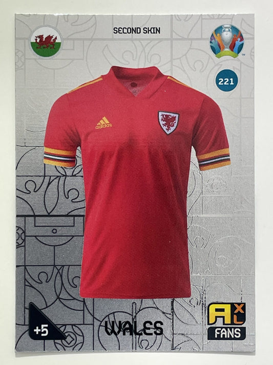 Second Skin Second Skin (Wales) Football Card &#8211; Euro 2020 Adrenalyn XL