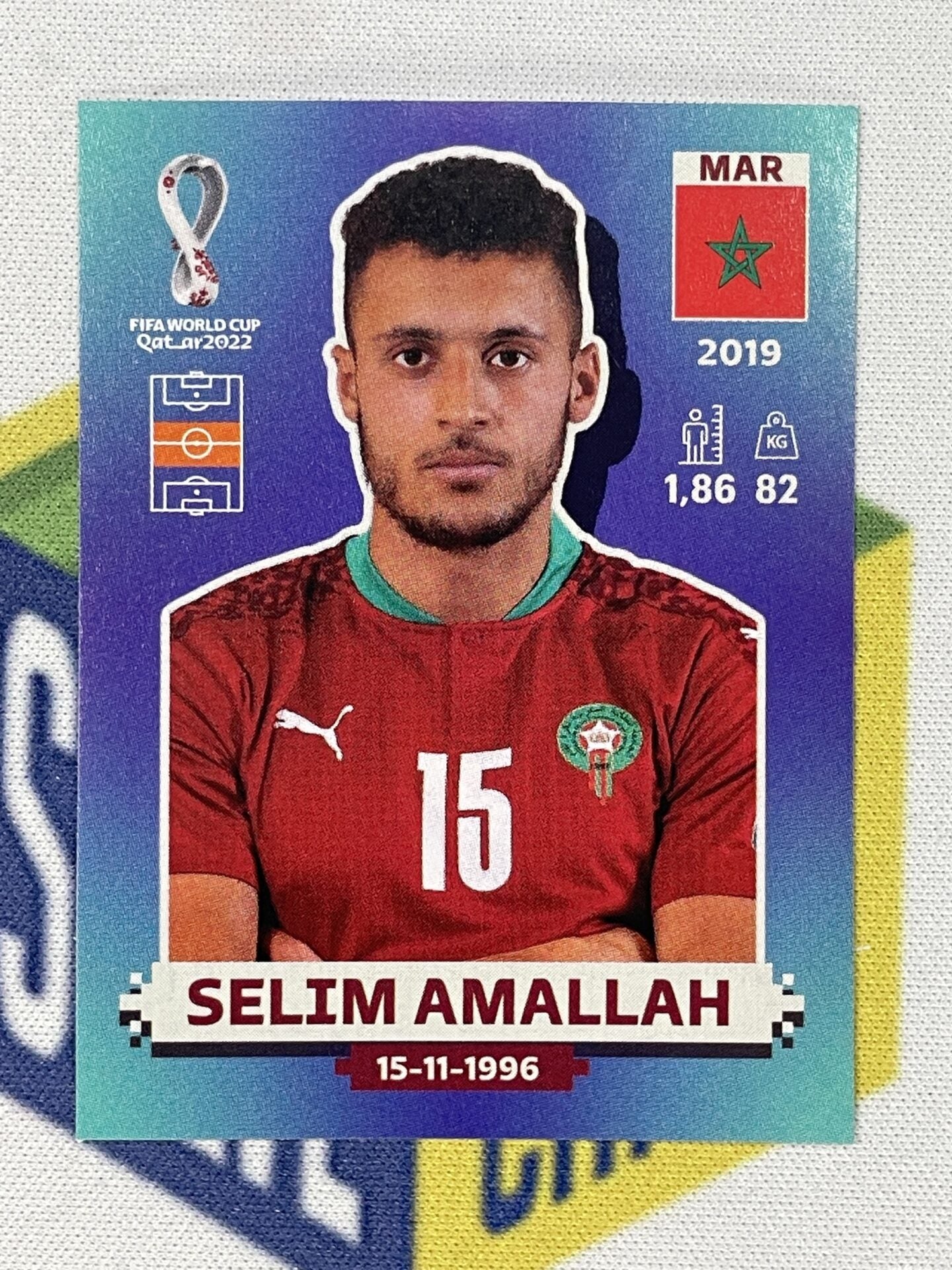 Selim Amallah Morocco Panini World Cup 2022 Qatar Stickers