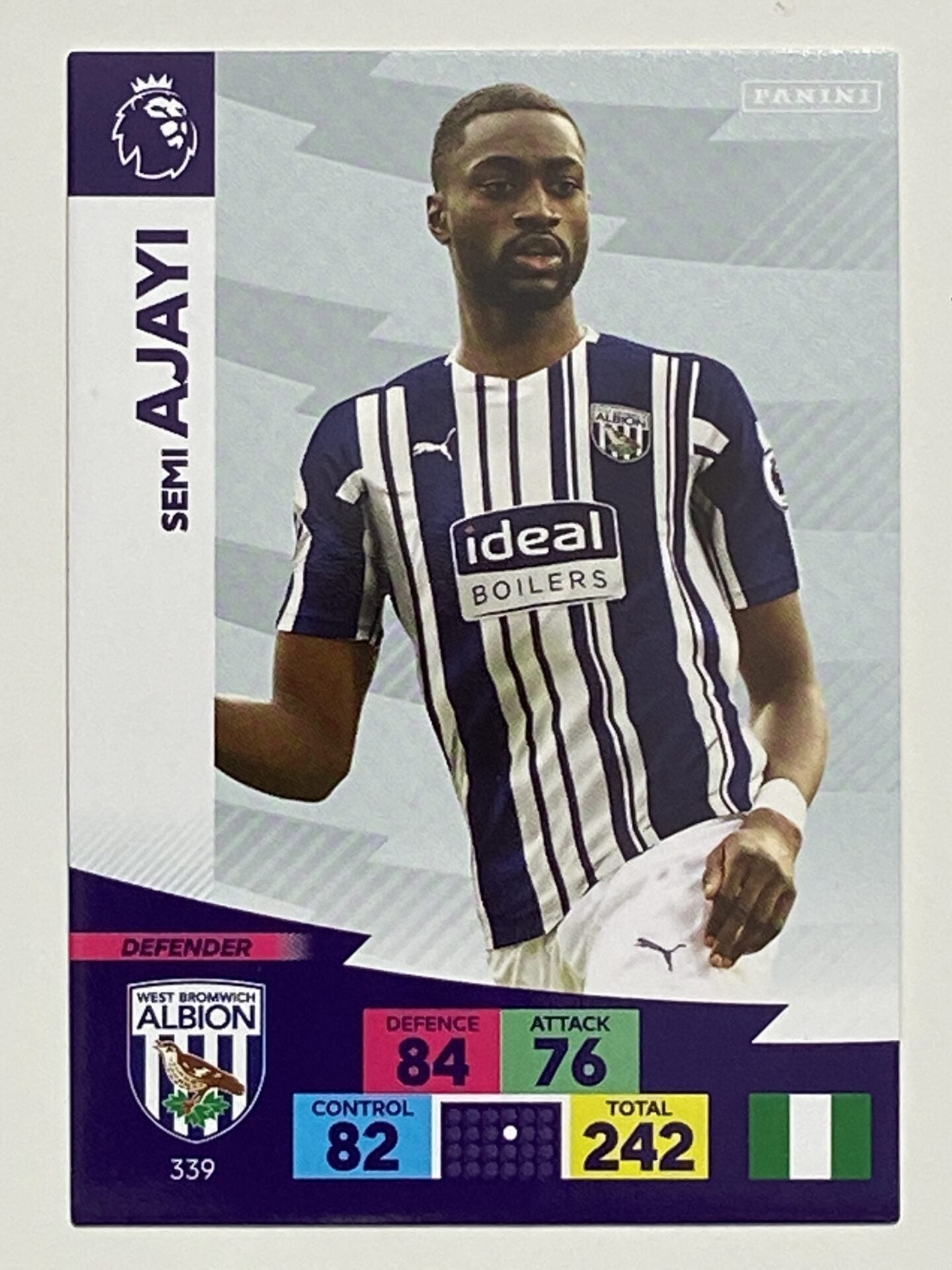 Semi Ajayi (West Brom) Football Card &#8211; Premier League Adrenalyn XL 2020:21