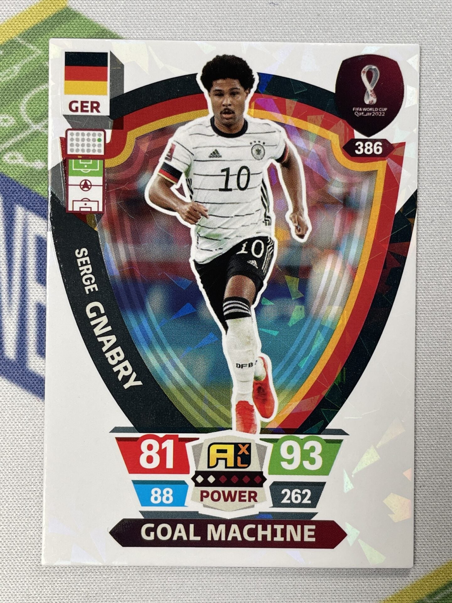 Serge Gnabry Germany Goal Machine Panini World Cup 2022 Adrenalyn XL Card