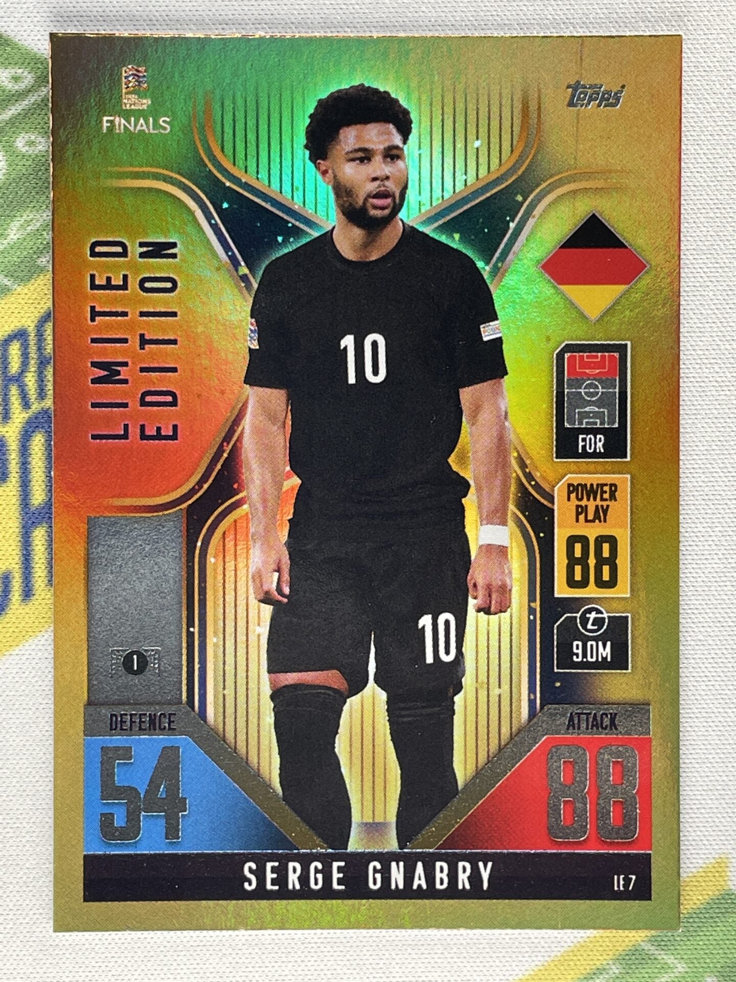 Serge Gnabry Germany Limited Edition Topps Match Attax 101 Road to Nations League 2022 Card