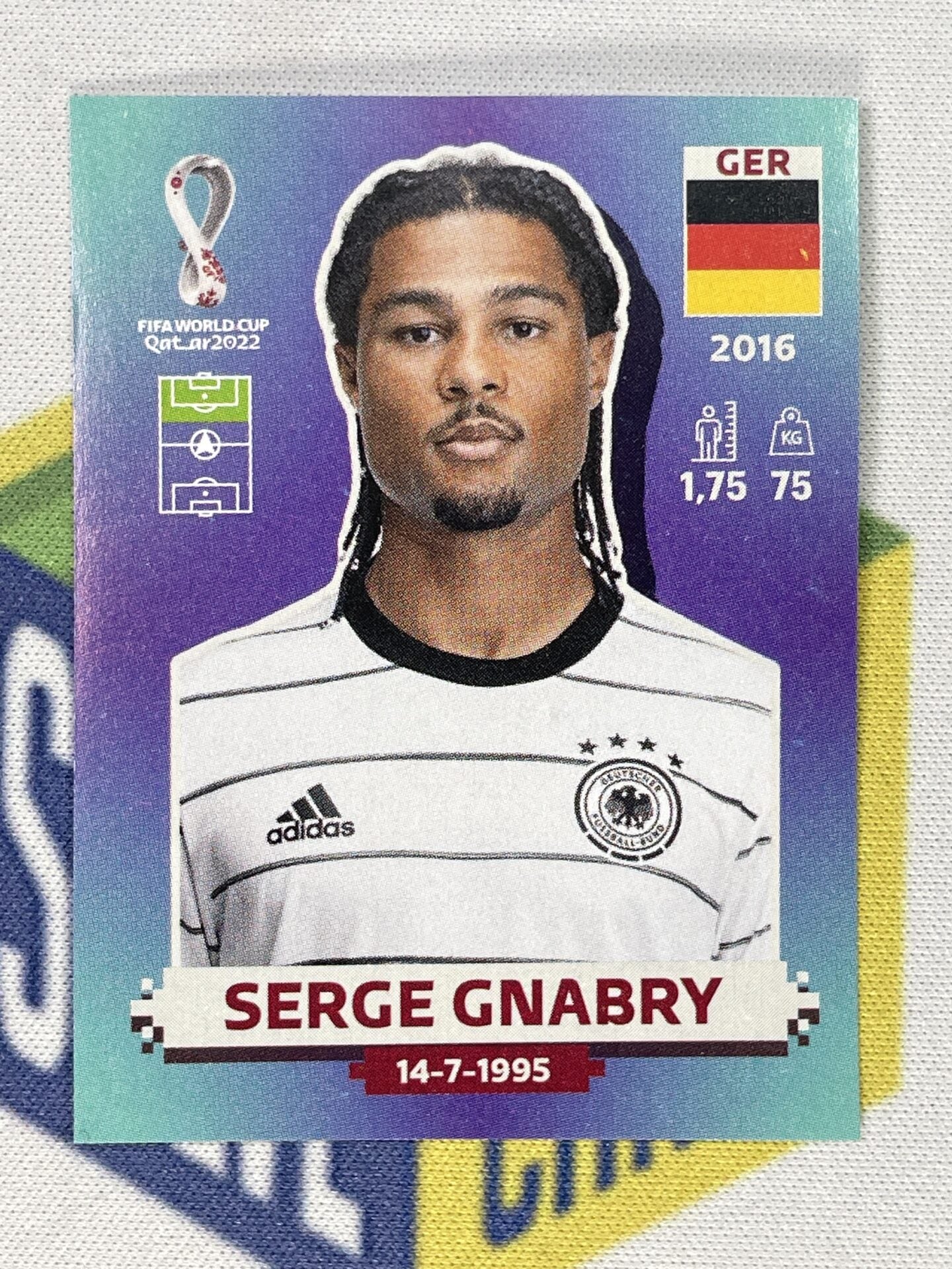 Serge Gnabry Germany Panini World Cup 2022 Qatar Stickers