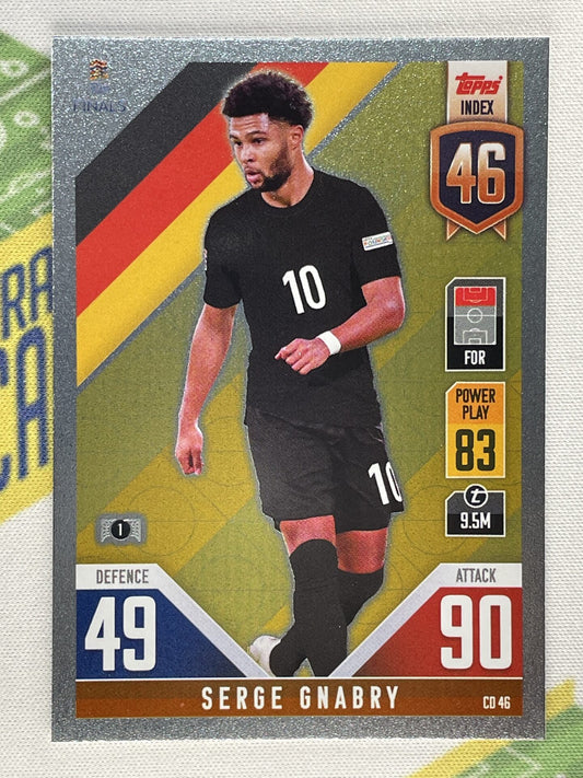 Serge Gnabry Germany Topps Match Attax 101 Road to Nations League 2022 Card