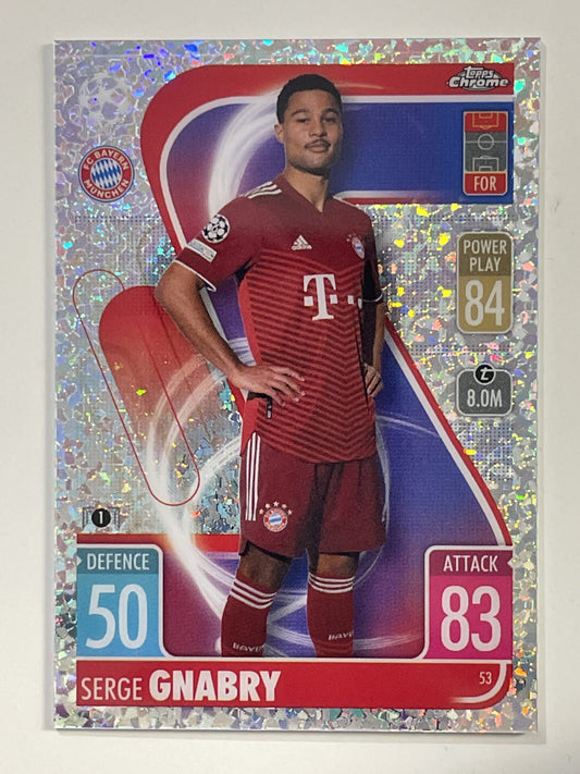 Serge Gnabry Speckle Topps Match Attax Chrome 2021 2022