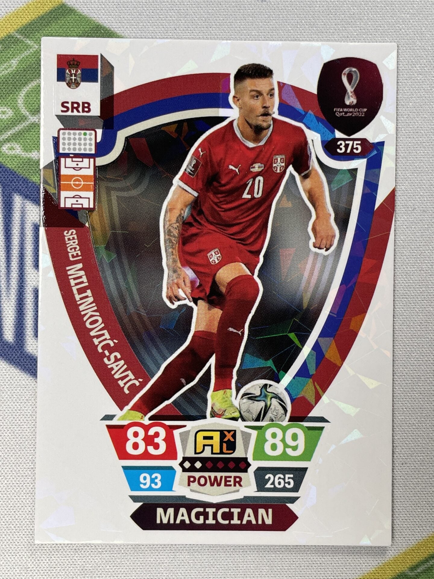 Sergej Milinkovic-Savic Serbia Magician Panini World Cup 2022 Adrenalyn XL Card