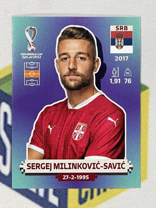 Sergej Milinkovic-Savic Serbia Panini World Cup 2022 Qatar Stickers