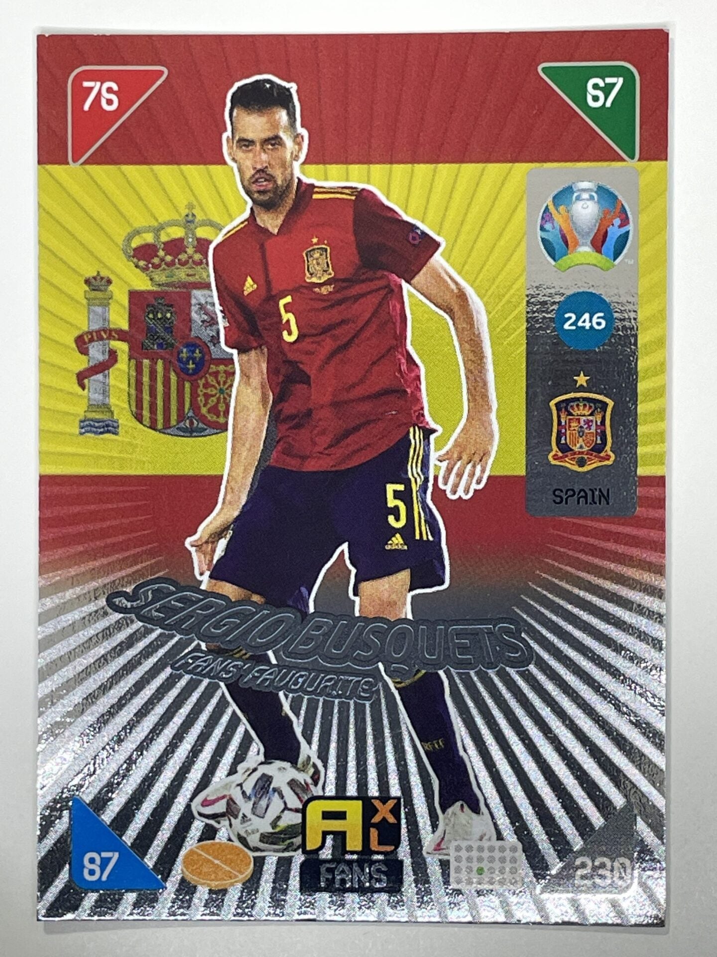 Sergio Busquets Fans Favourites (Spain) Football Card &#8211; Euro 2020 Adrenalyn XL