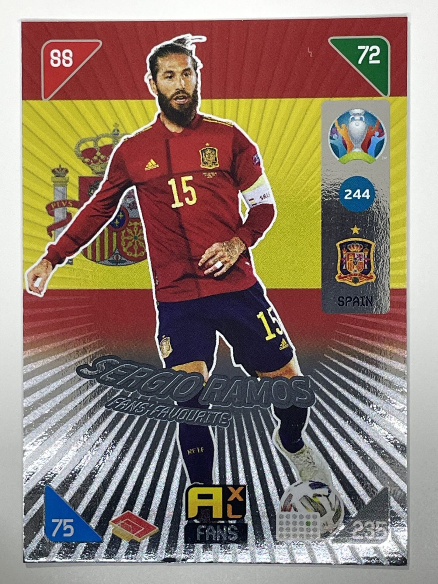 Sergio Ramos Fans Favourites (Spain) Football Card &#8211; Euro 2020 Adrenalyn XL