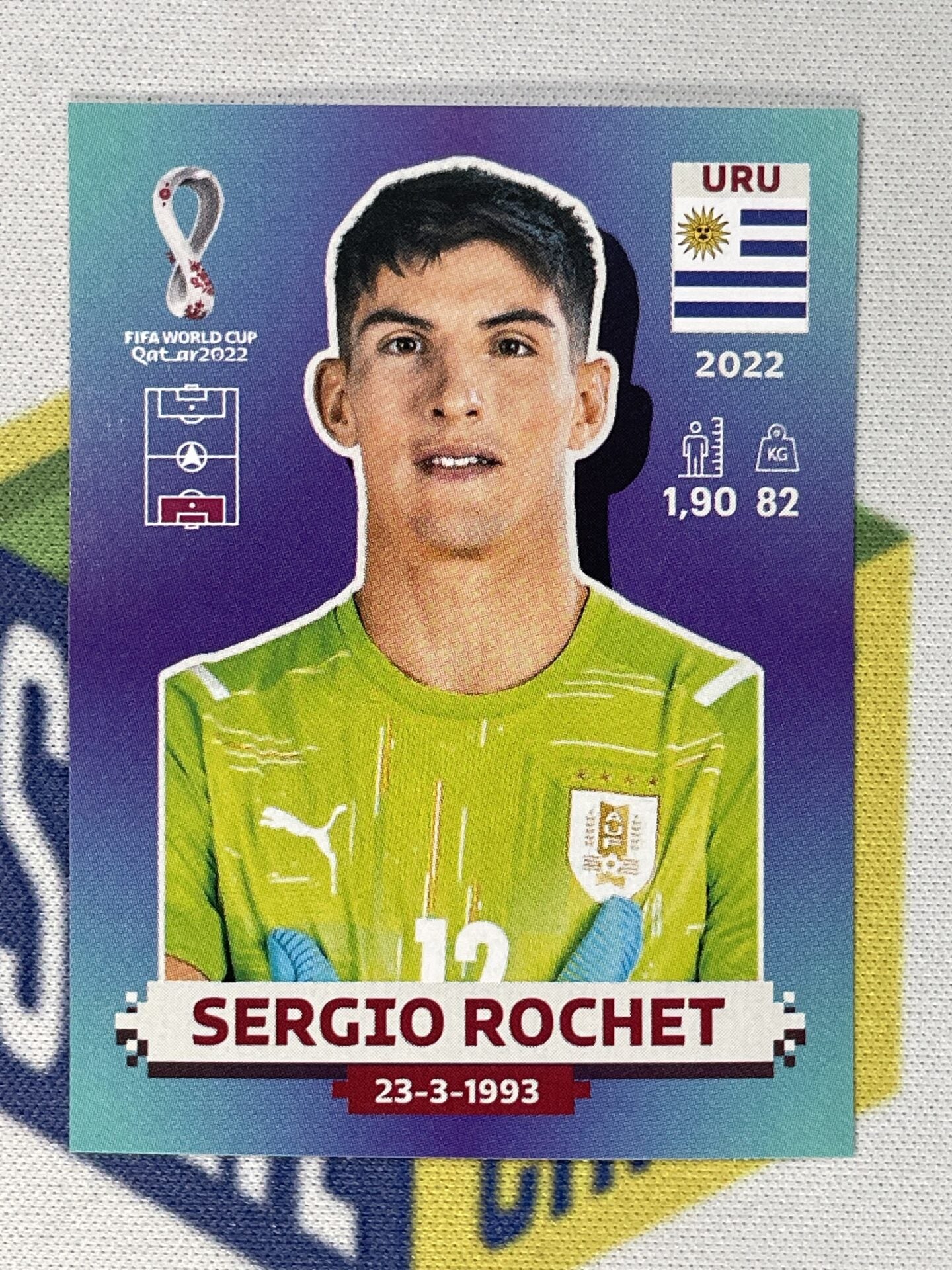 Sergio Rochet Uruguay Panini World Cup 2022 Qatar Stickers