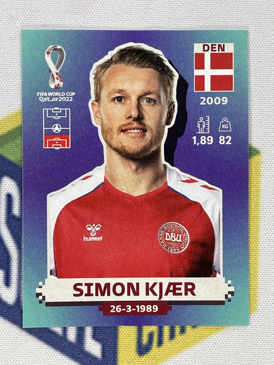 Simon Kjaer Denmark Panini World Cup 2022 Qatar Stickers