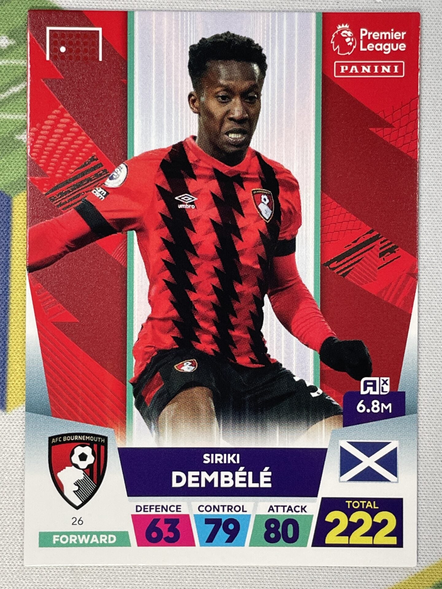 Siriki Dembele Bournemouth Panini Premier League Adrenalyn XL 2023 Card