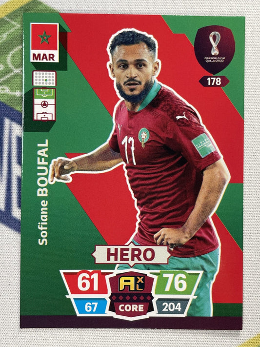 Sofiane Boufal Morocco Panini World Cup 2022 Adrenalyn XL Card