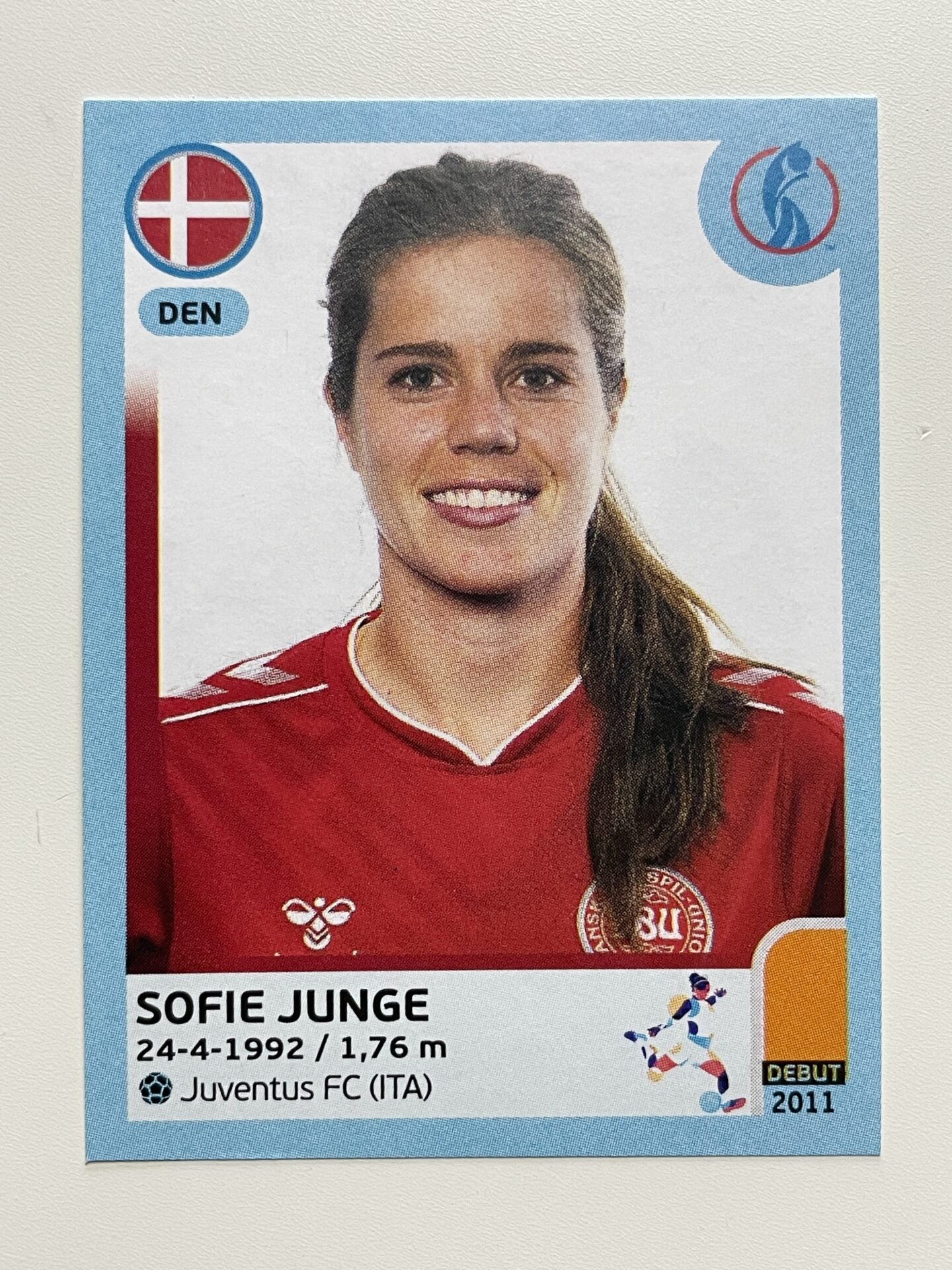 Sofie Junge Denmark Base Panini Womens Euro 2022 Stickers Collection