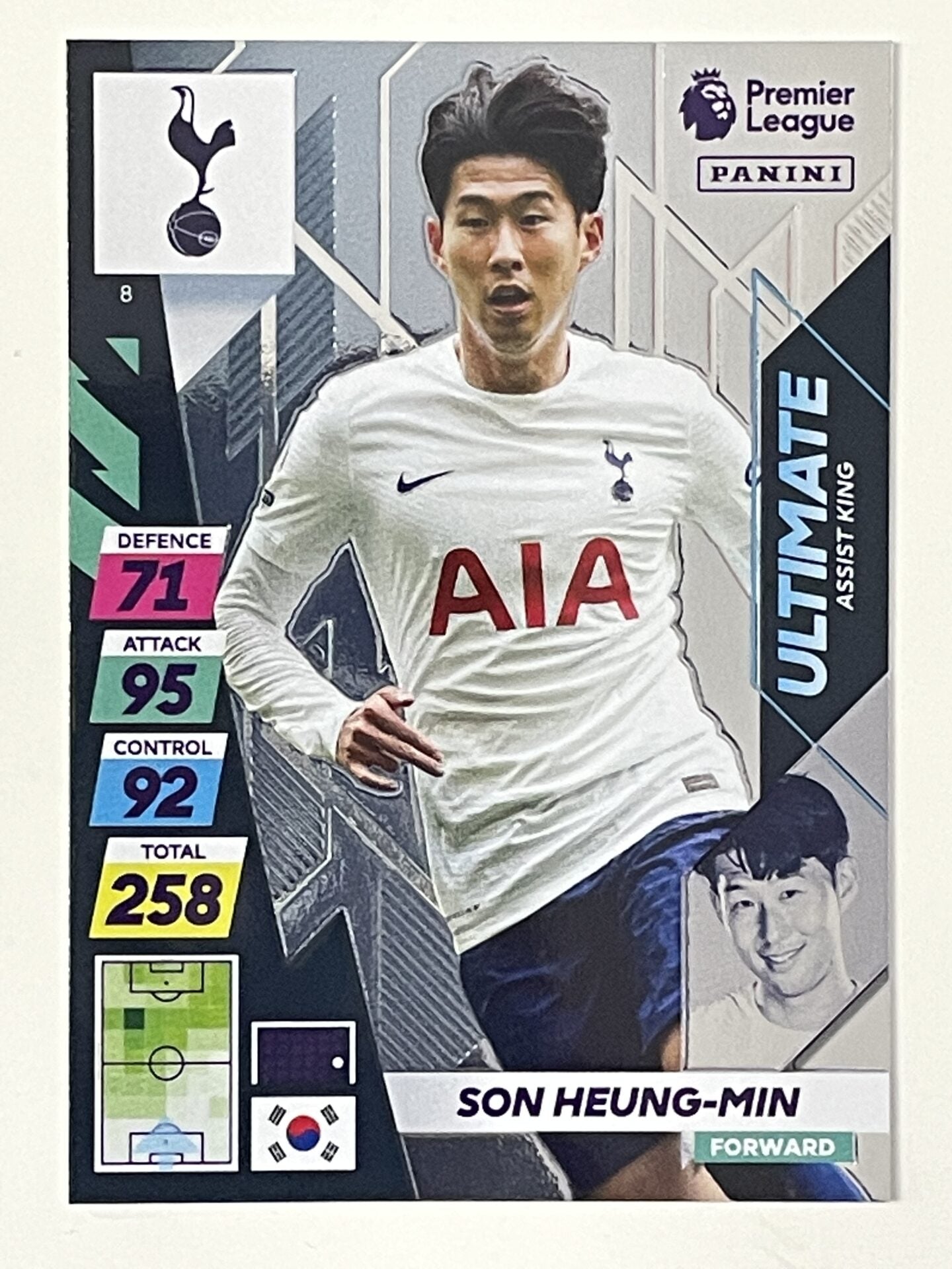 Son Heung-Min Tottenham Hotspur Ultimate Assist King Assist King Panini Adrenalyn XL PLUS Premier League 2021 2022