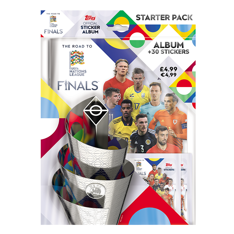 Starter Packs Topps Road to UEFA Nations League 2022 Sticker Collection Finals