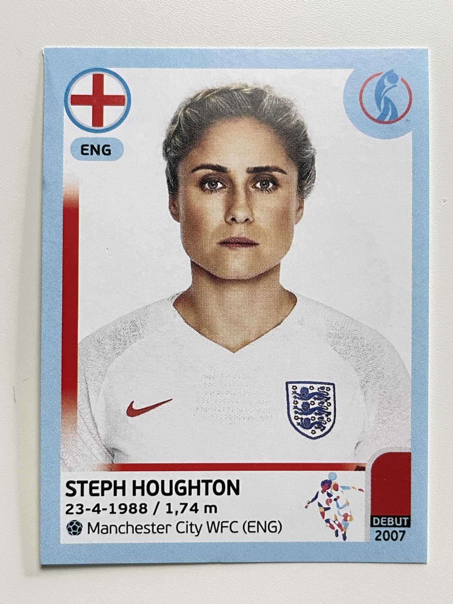 Steph Houghton England Base Panini Womens Euro 2022 Stickers Collection