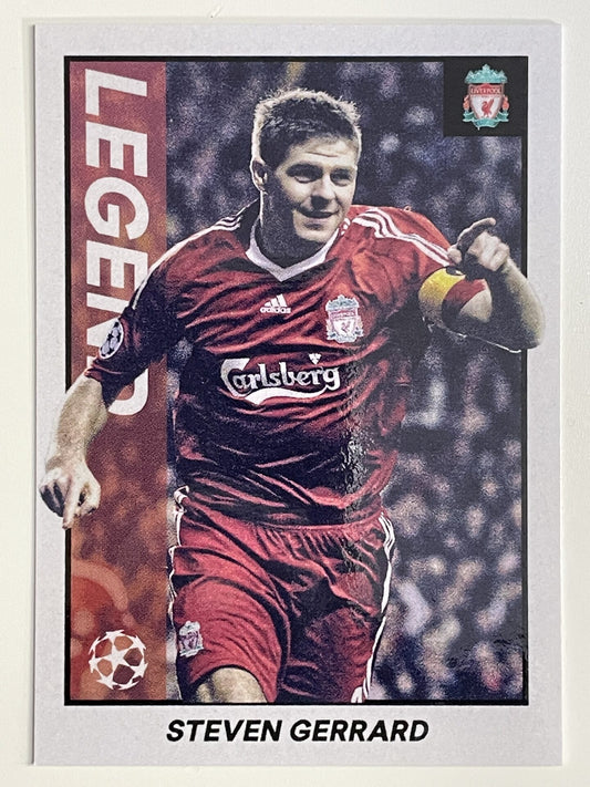 Steven Gerrard Liverpool Legend Topps Merlin Heritage 97 UEFA Champions League Card