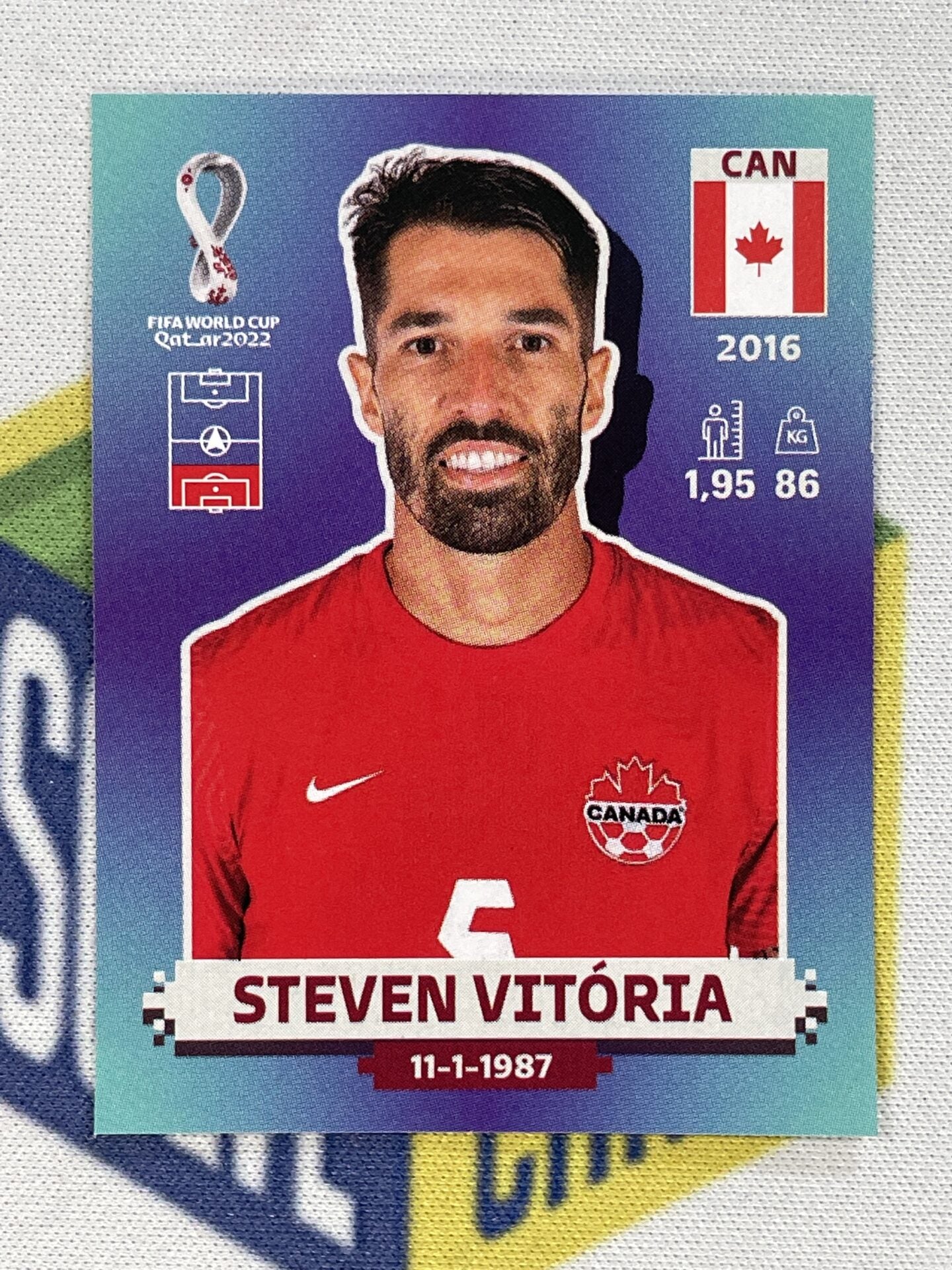 Steven Vitoria Canada Panini World Cup 2022 Qatar Stickers