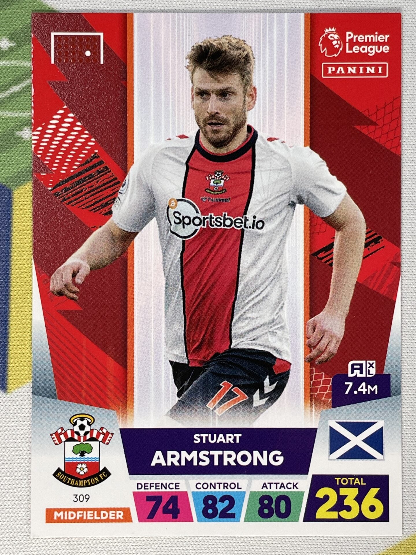 Stuart Armstrong Southampton Panini Premier League Adrenalyn XL 2023 Card