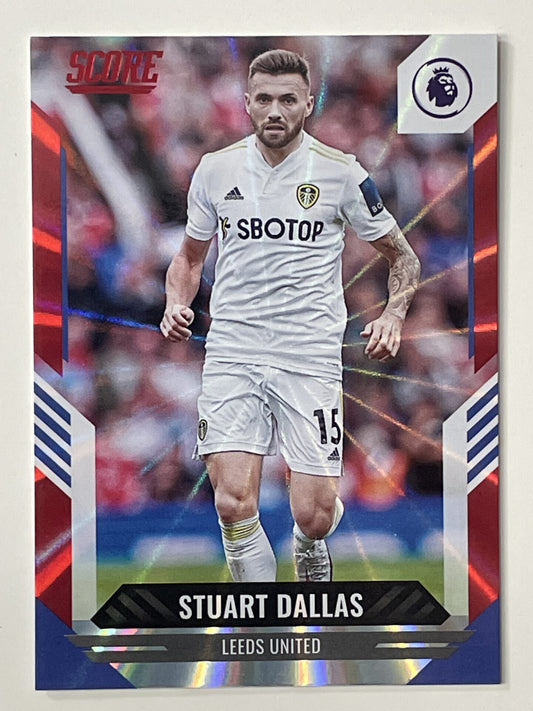 Stuart Dallas Leeds United Base Red Laser Parallel Panini Premier League Score 2021 2022