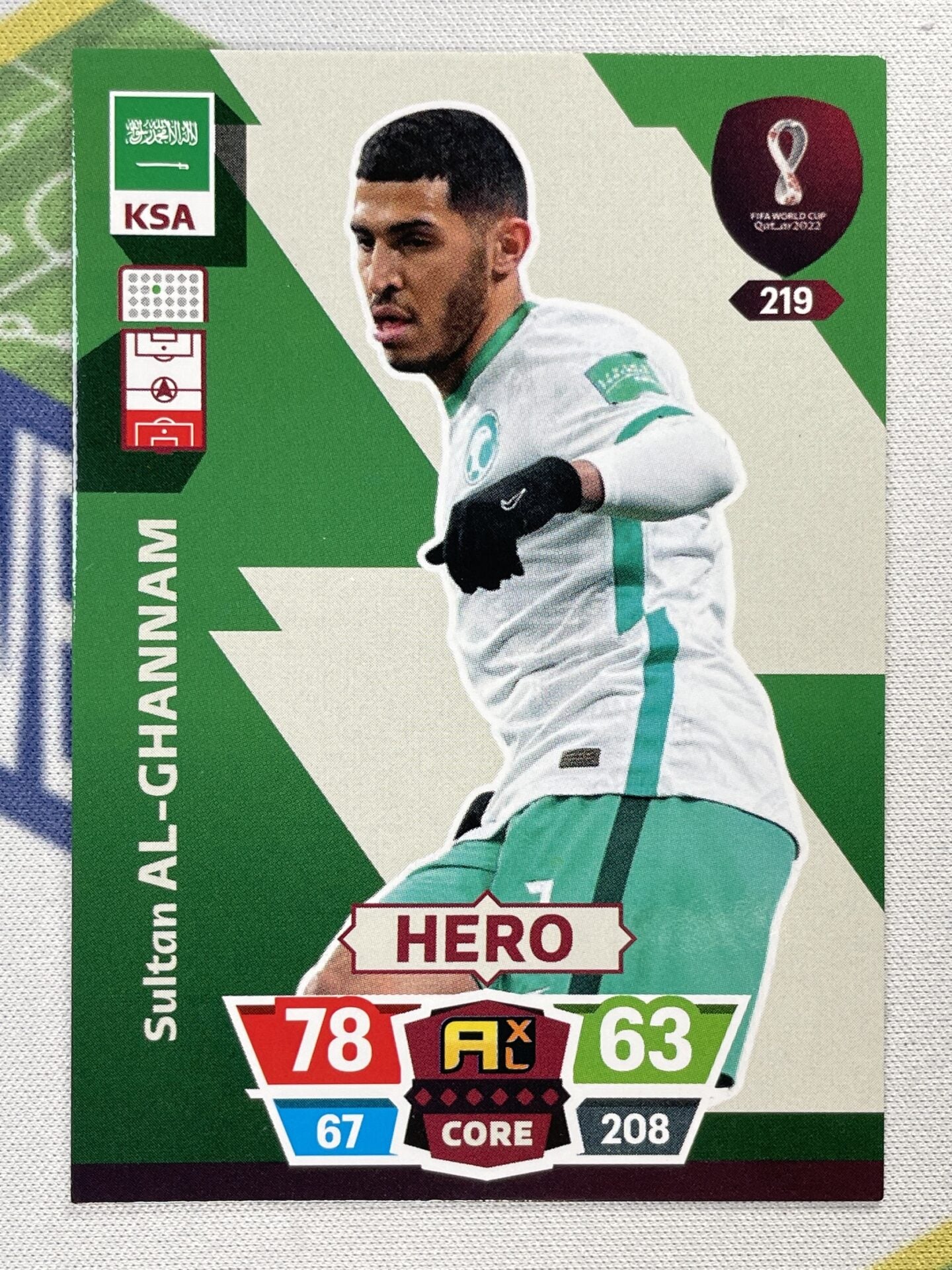 Sultan Al-Ghannam Saudi Arabia Panini World Cup 2022 Adrenalyn XL Card