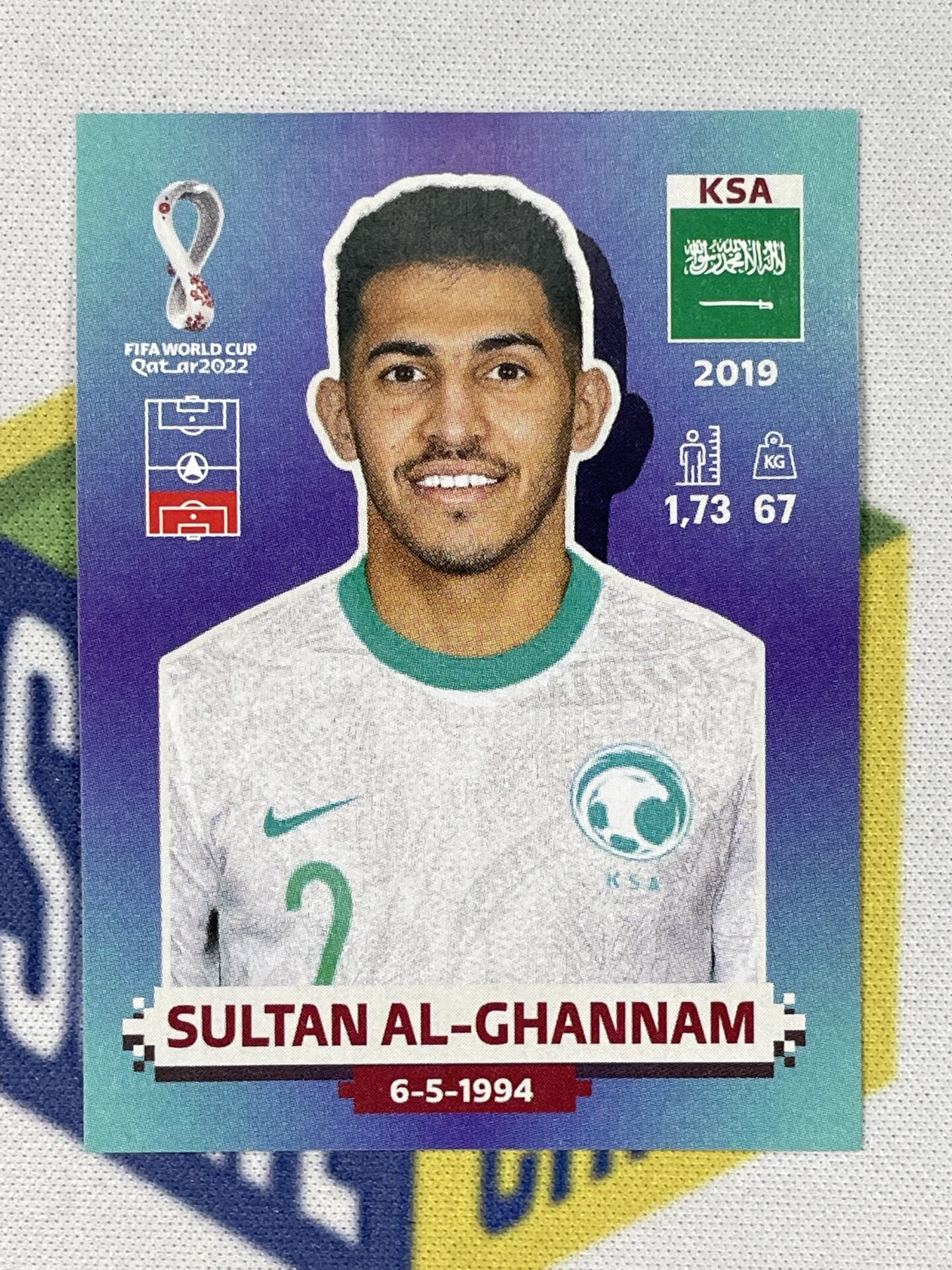 Sultan Al-Ghannam Saudi Arabia Panini World Cup 2022 Qatar Stickers