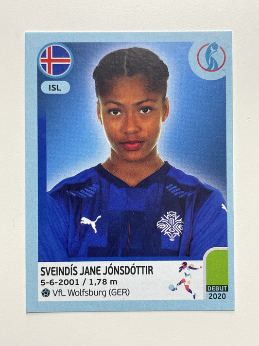 Svendis Jane Jonsdottir Iceland Base Panini Womens Euro 2022 Stickers Collection