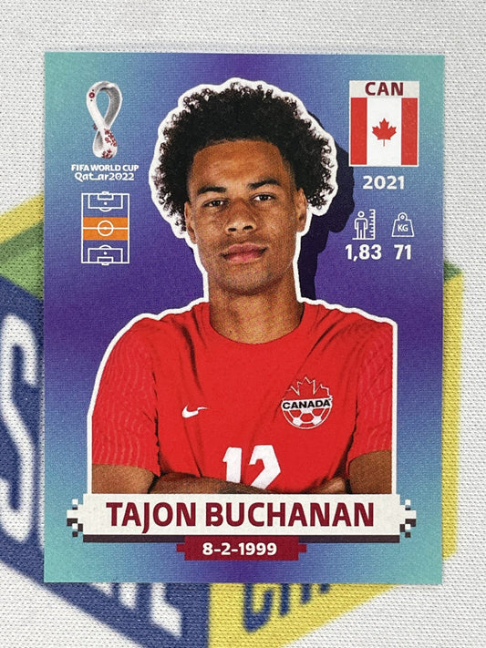 Tajon Buchanan Canada Panini World Cup 2022 Qatar Stickers